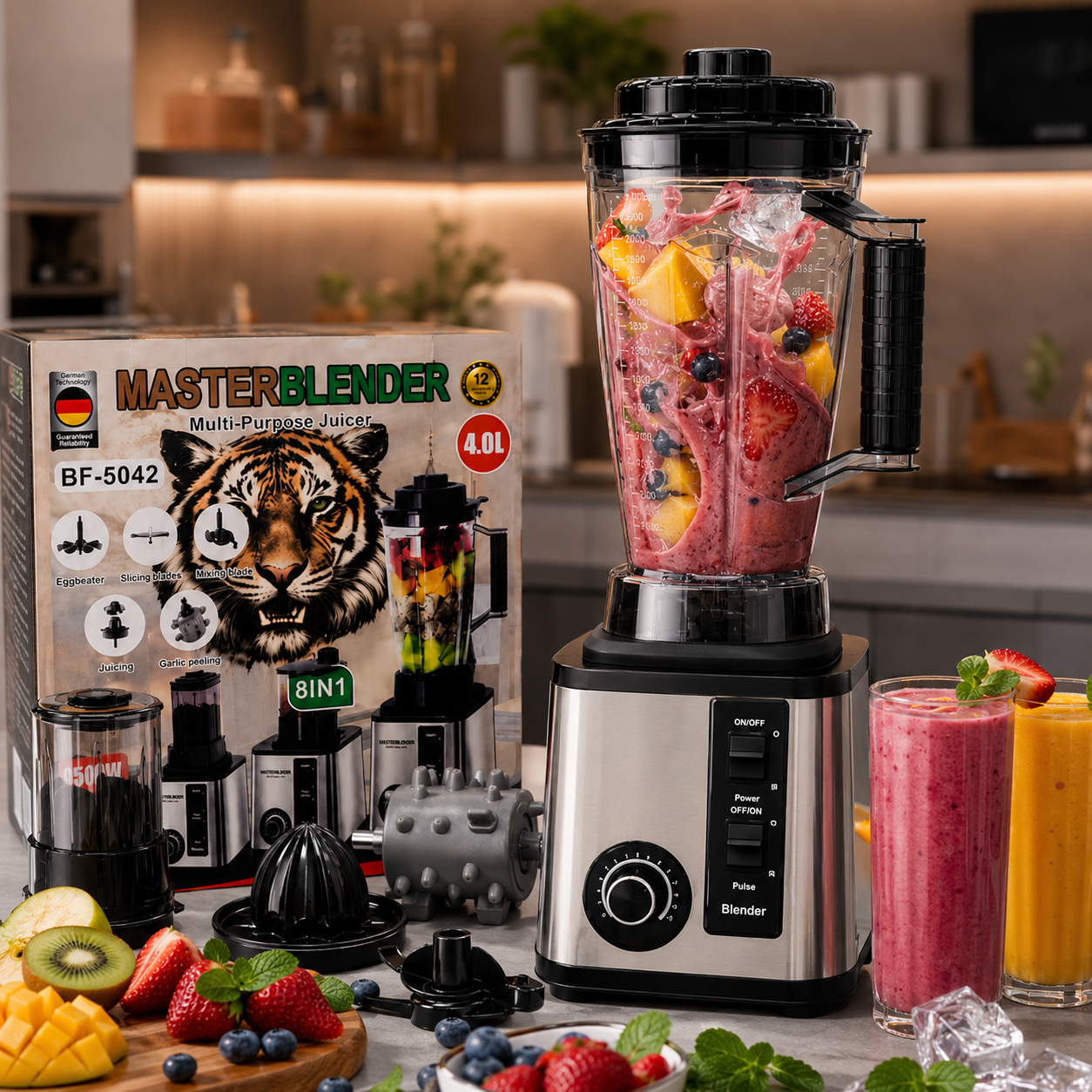 MASTER BLENDER making smoothies