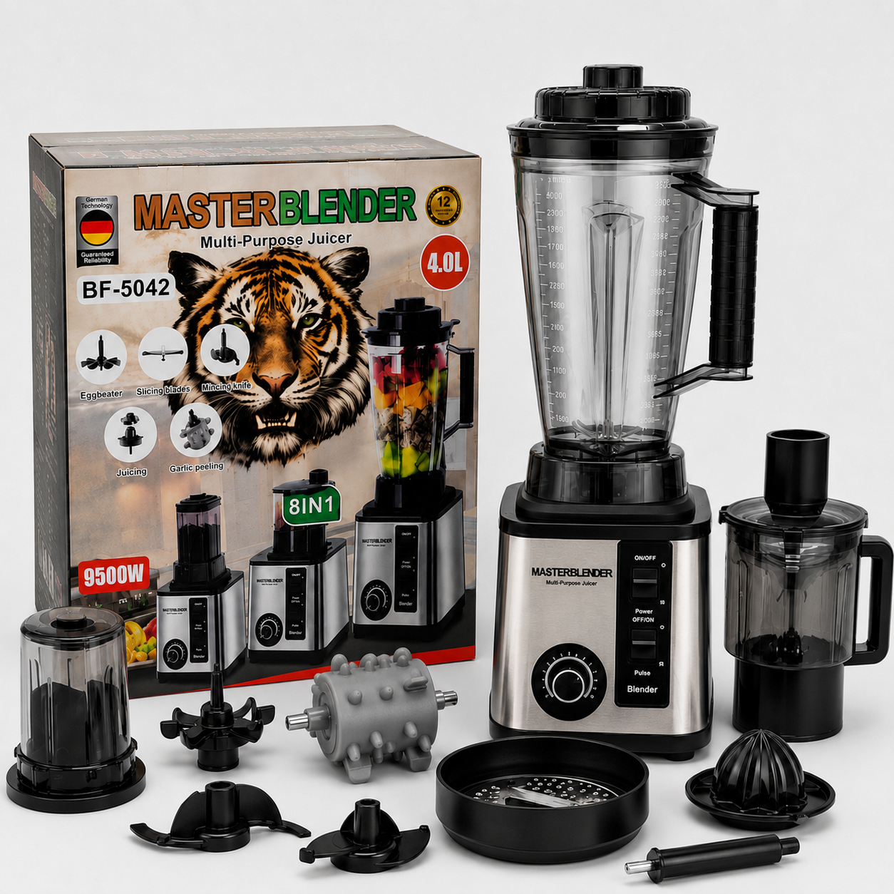 MasterBlender full unit and parts laid out