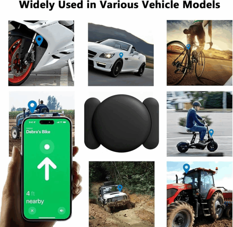 Tracker used with motorbikes, bicycles and vehicle models