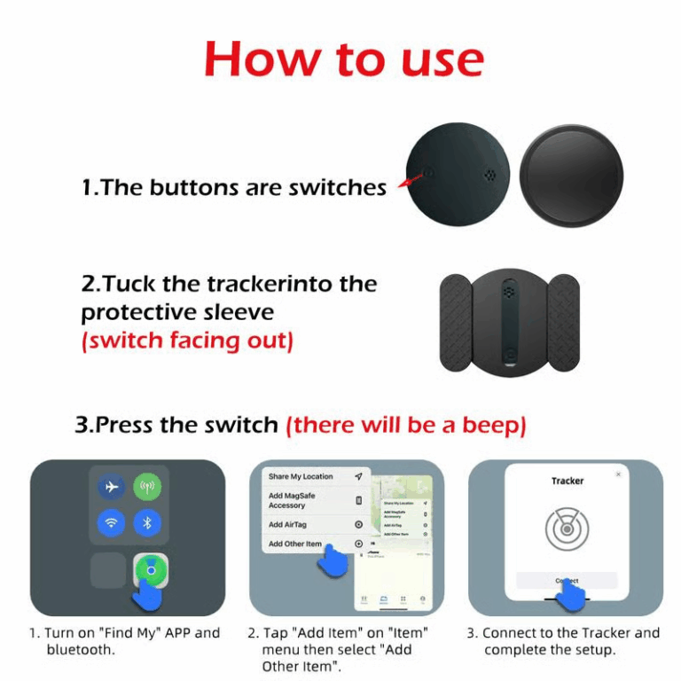 How to use mini tracker setup instructions