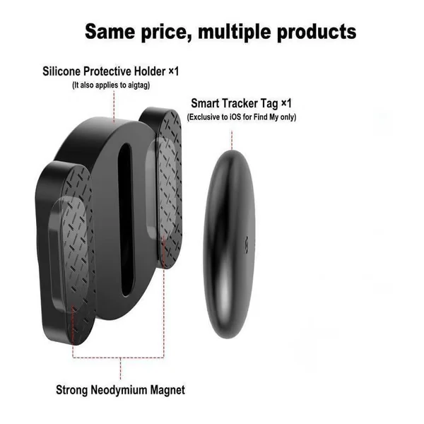 Silicone protective holder and smart tracker tag